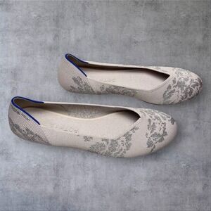 Rothys The Flat Slip On Shoes Womens 9.5 Burnished Blush Ballet  Pink Sparkle